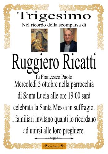 Trigesimo Ruggiero ricatti